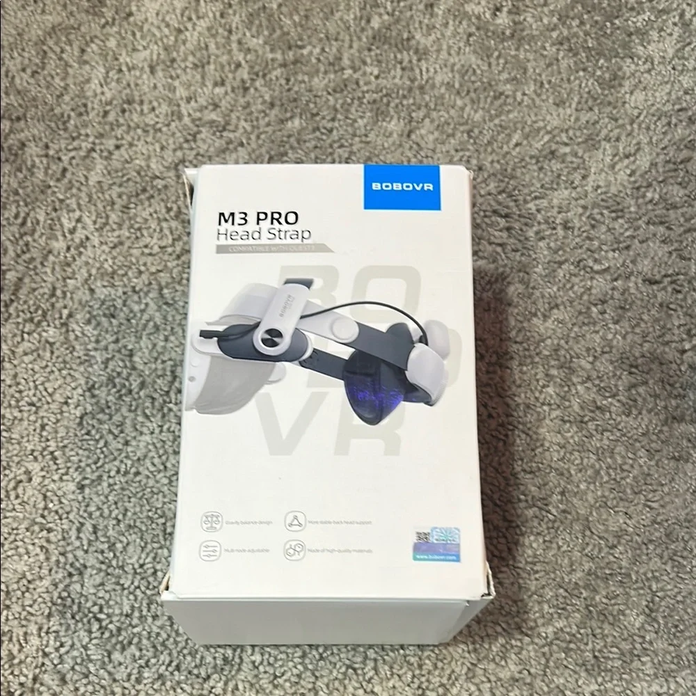Oculus M3 PRO VR Head Strap - White and Blue